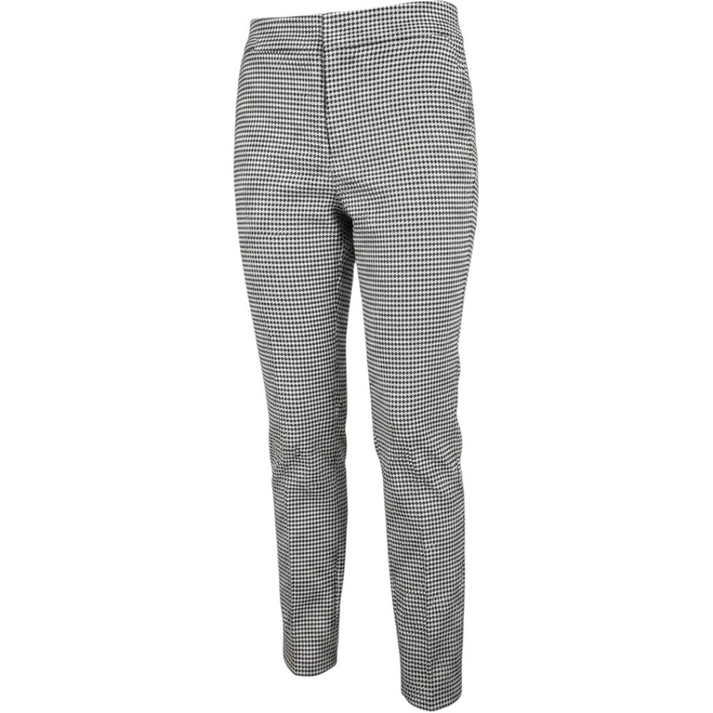 Lauren Ralph Lauren Dress Pants Womens 4P Blk White Houndstooth Stretch Trousers